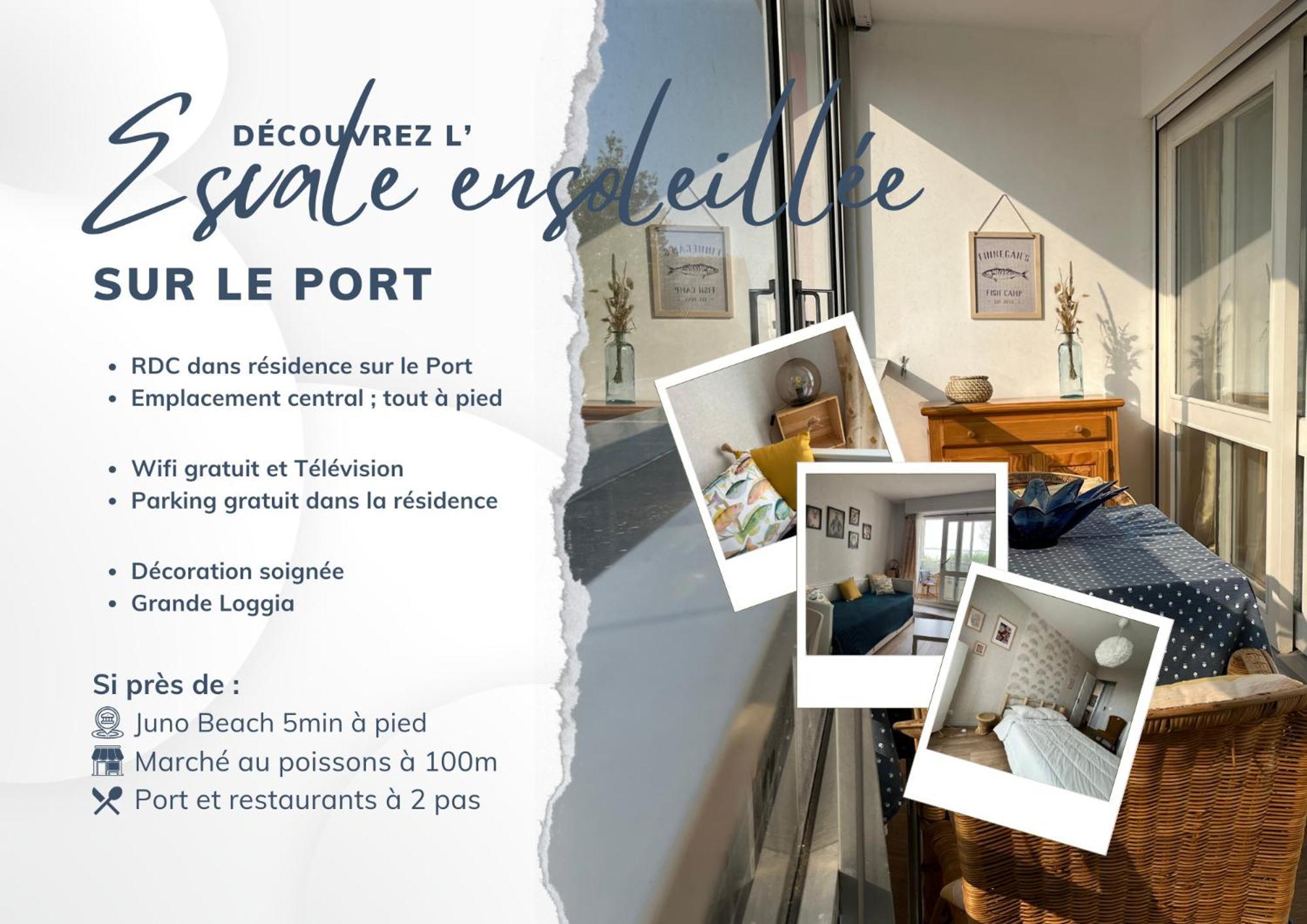 L'Escale Ensoleillee, 2 Pieces Sur Le Port Proche Juno Beach กูร์เซิล-โซร์-แม ภายนอก รูปภาพ